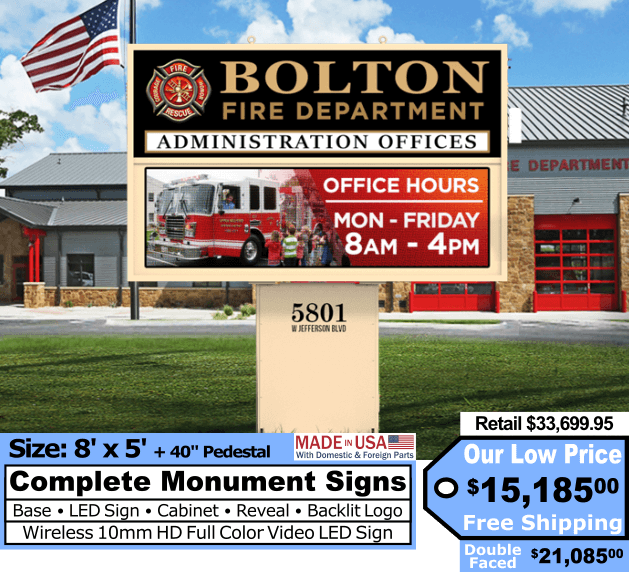 8x5 Monument LED Sign
